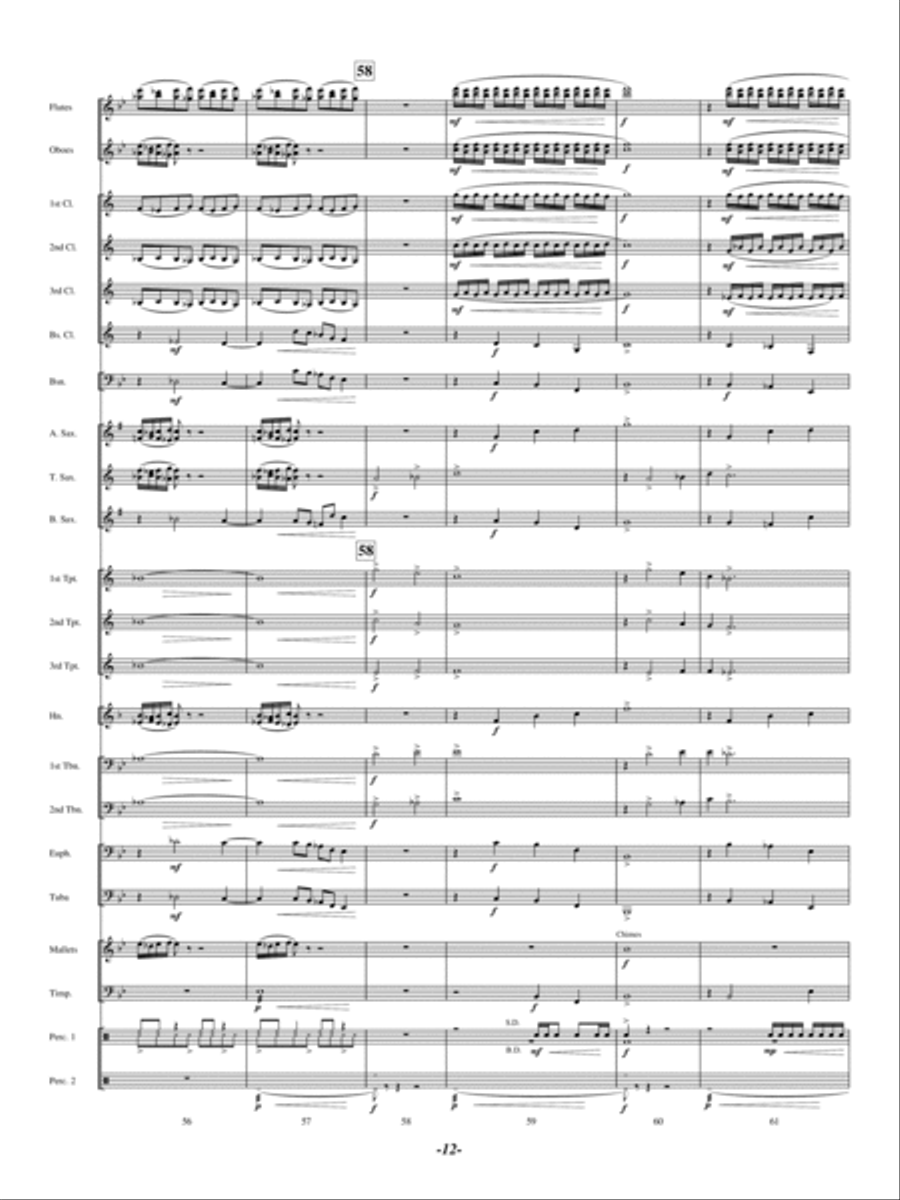 North Bay Vistas Concert Band scores gallery preview page 11