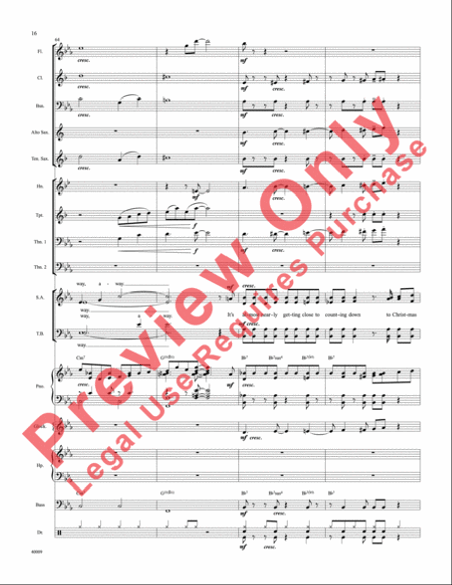 Counting Down to Christmas Choir scores gallery preview page 17