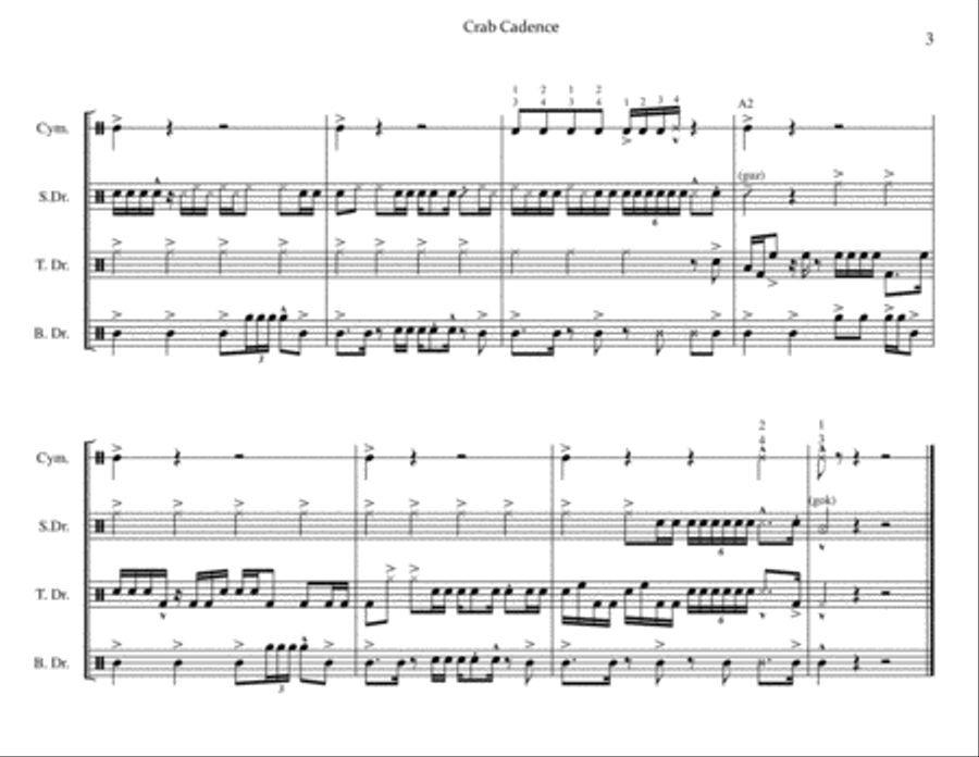 Crab Cadence Crab Cadence Large Ensemble scores gallery preview page 4
