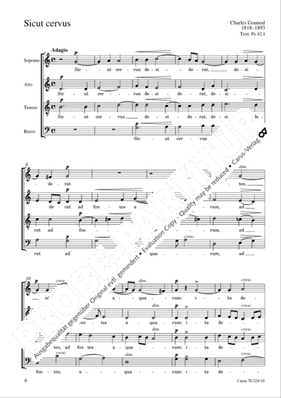Gounod: Four settings Score scores gallery preview page 7