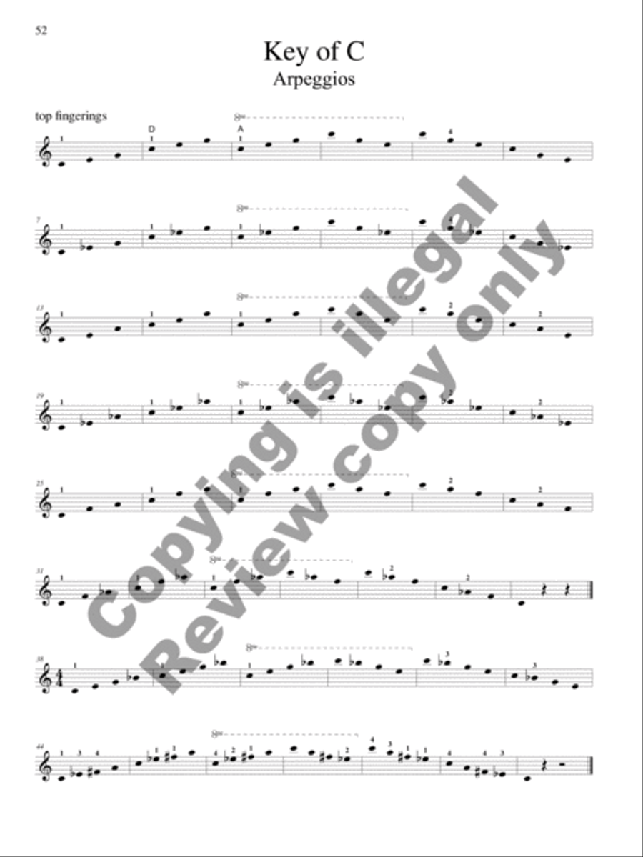 Scales and Arpeggios with Shifting Practice: Violin Violin scores gallery preview page 14