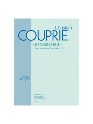 Book cover for En Caisse I Et Ii (cycle 1) Deux Pieces Pour Caisse Claire Et Piano