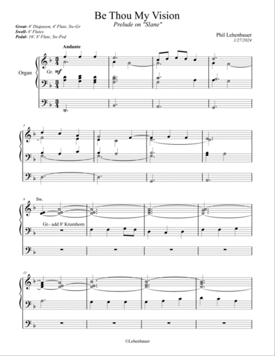 Be Thou My Vision (Prelude on 