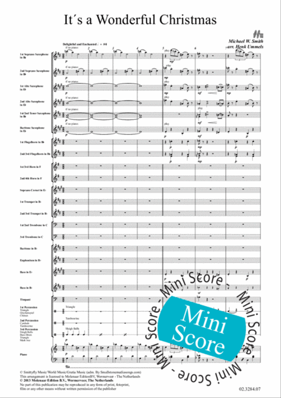 It's a Wonderful Christmas Fanfare Band scores gallery preview page 7