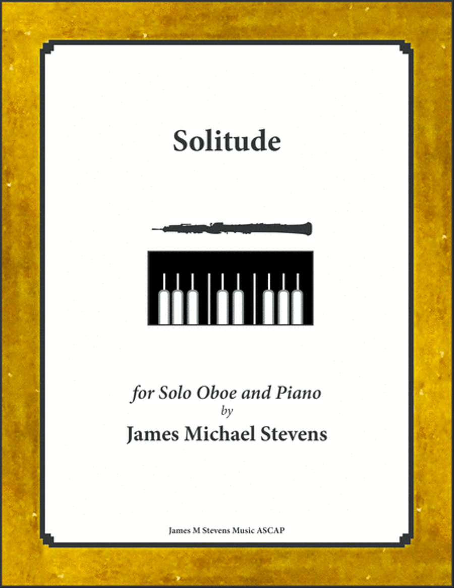 Solitude - Oboe & Piano Piano scores gallery preview page 1