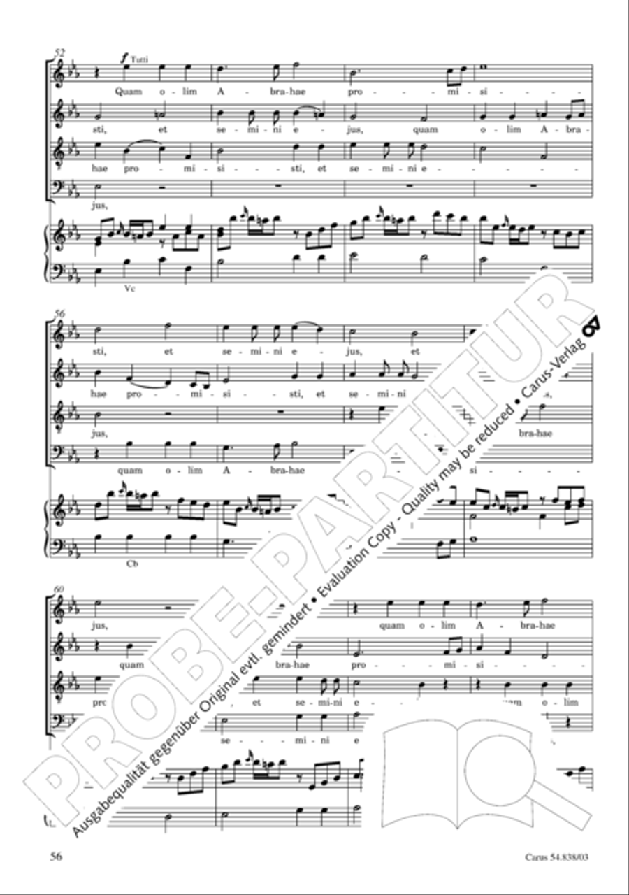Requiem in B 4-Part scores gallery preview page 61