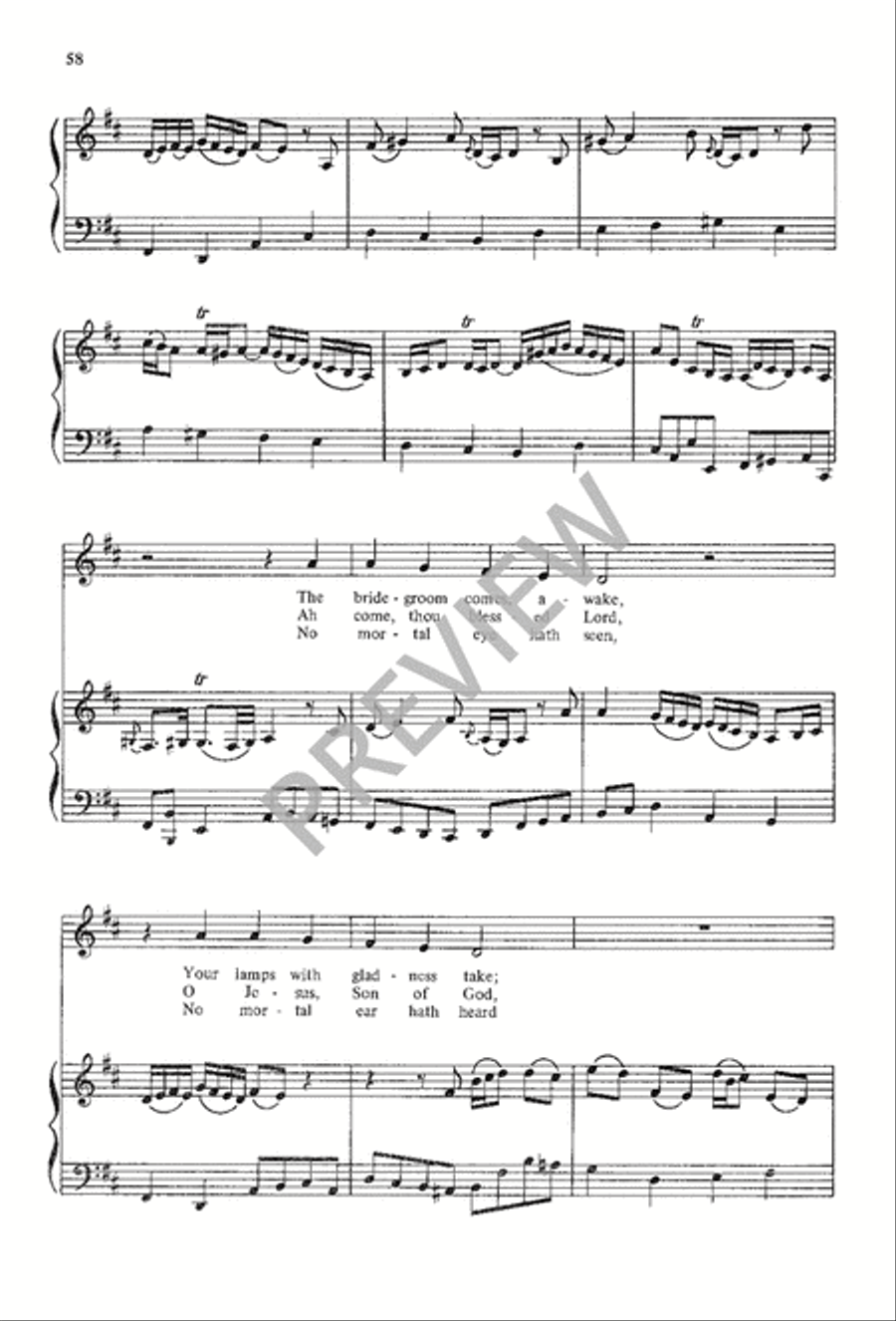 A Choir Book for Advent 4-Part scores gallery preview page 60