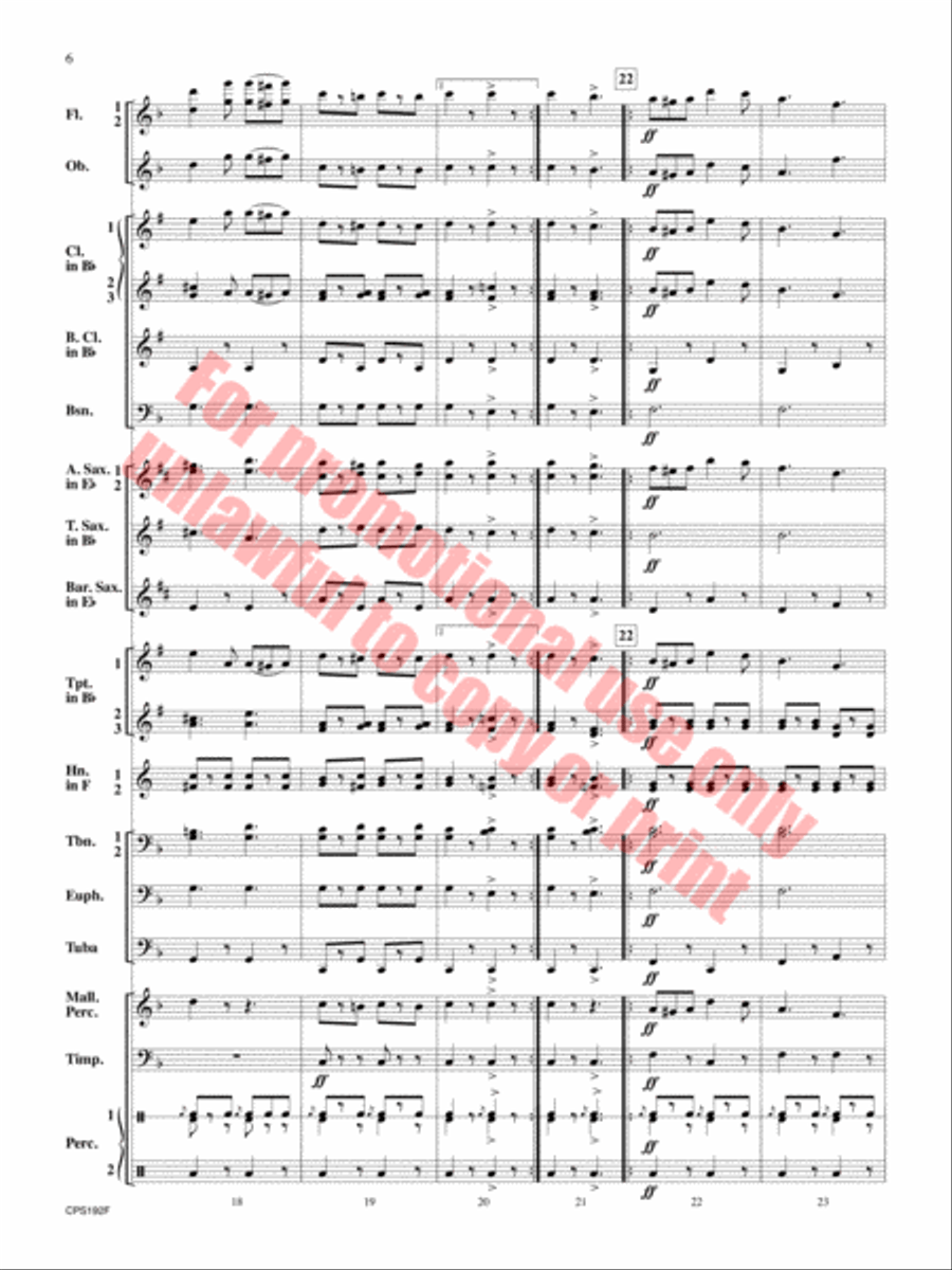 Liberty Bell Concert Band scores gallery preview page 7