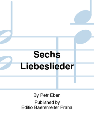 Book cover for Sechs Liebeslieder