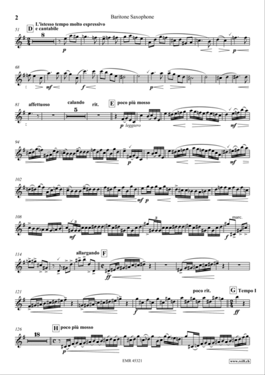 Konzert No. 1 g-moll Baritone Saxophone scores gallery preview page 3