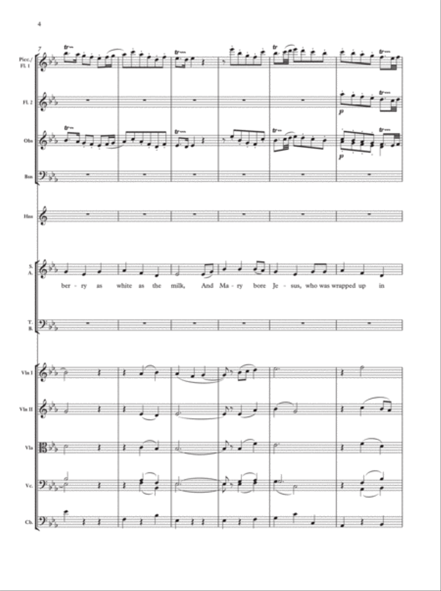 Sans Day Carol 4-Part scores gallery preview page 3