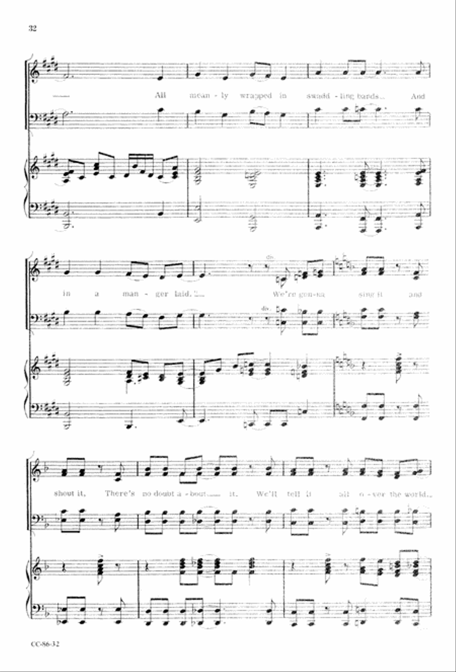Angels' Song Angels' Song 4-Part scores gallery preview page 34