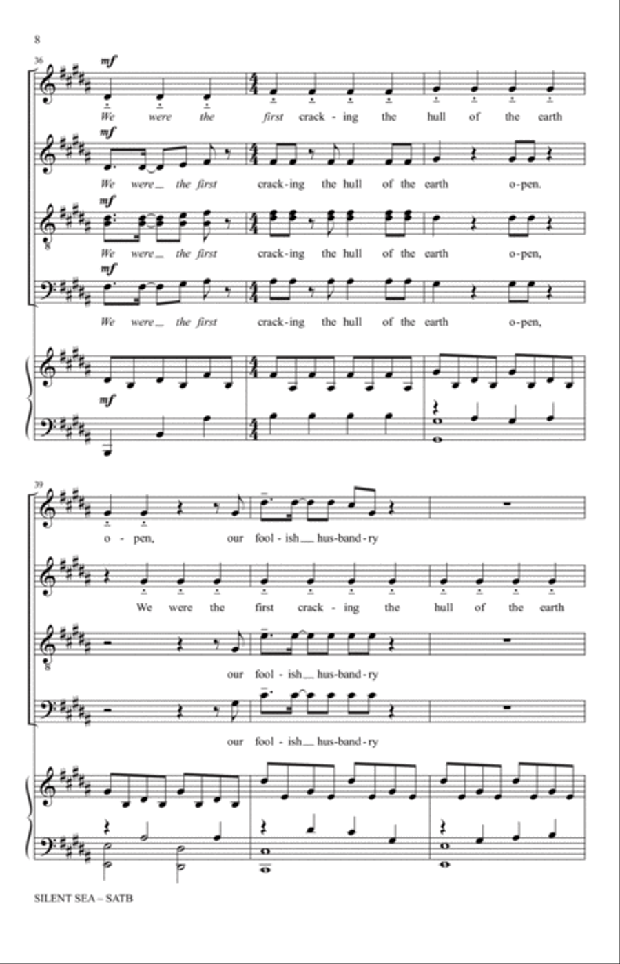 Silent Sea 4-Part scores gallery preview page 6
