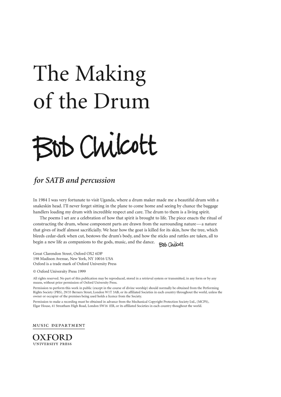 The Making of the Drum 4-Part scores gallery preview page 1
