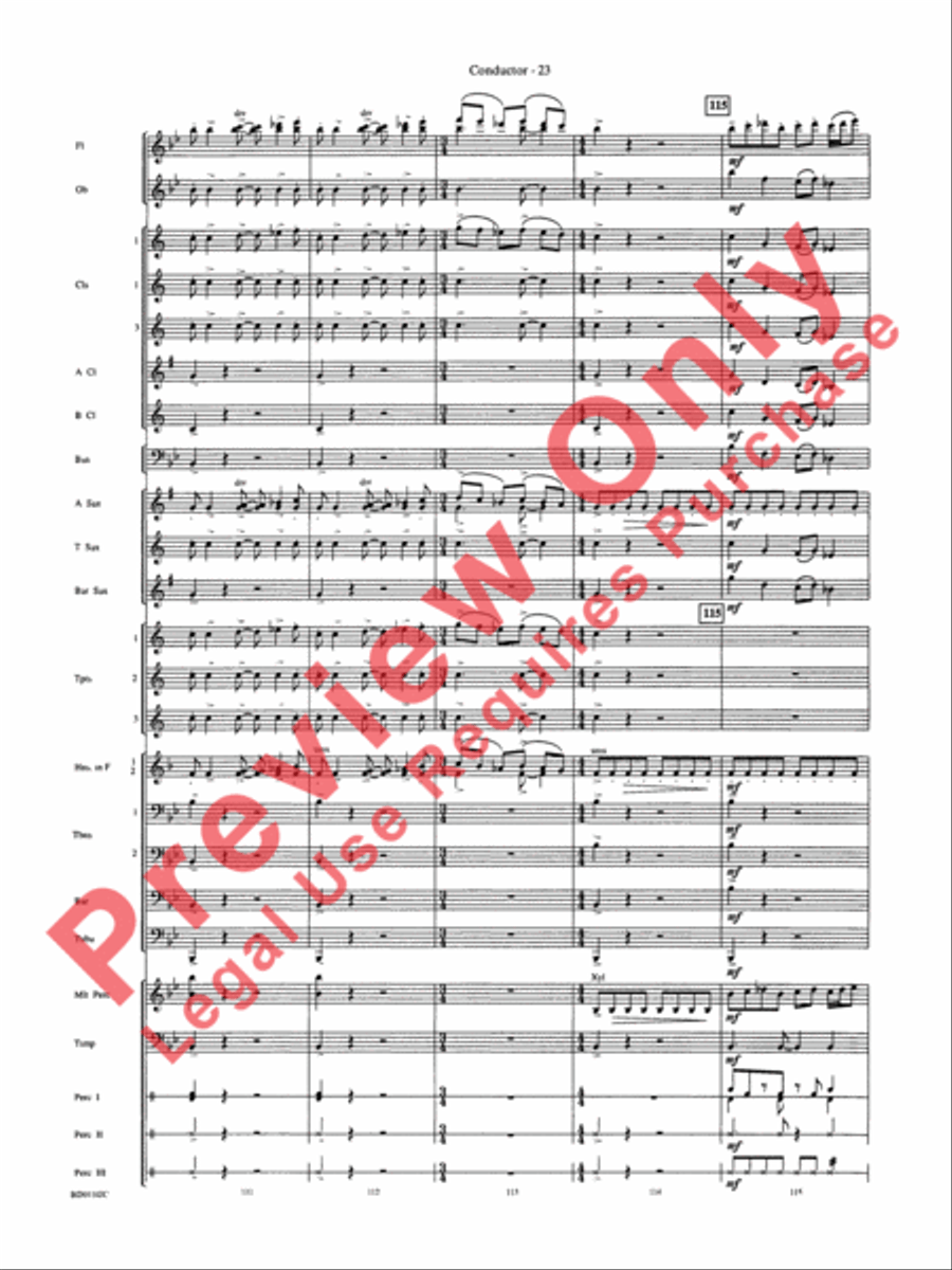 Into the Storm Concert Band scores gallery preview page 26