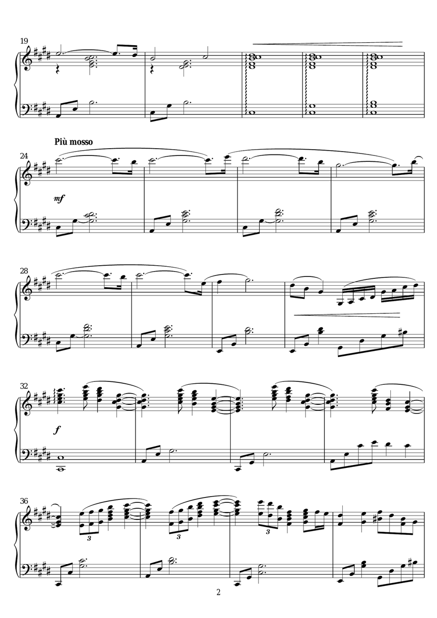Abraham's Theme (from Chariots Of Fire) (as performed by Sacha Puttnam) Piano Solo scores gallery preview page 2