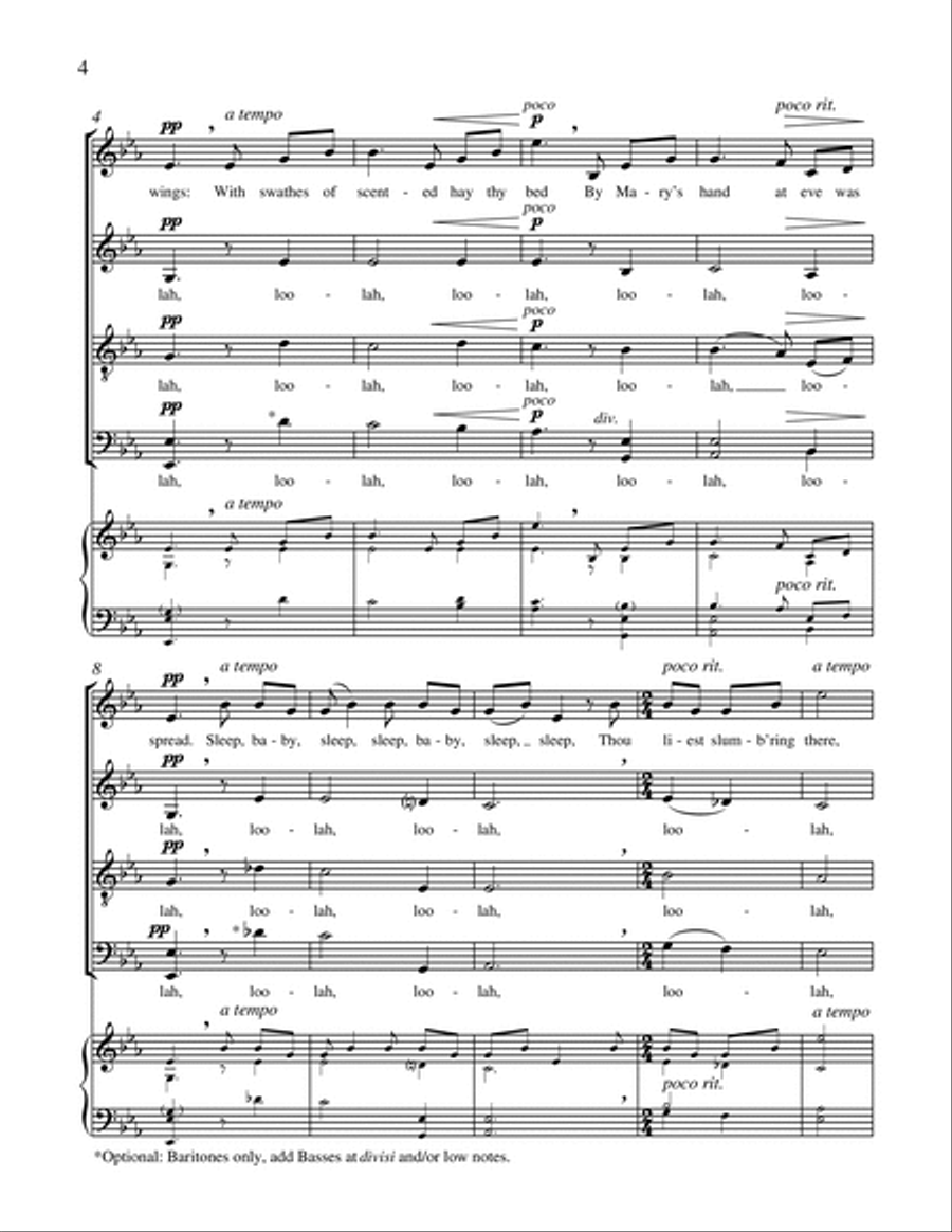 Carols of the Nativity: 4. A Christmas Lullaby A Cappella scores gallery preview page 3