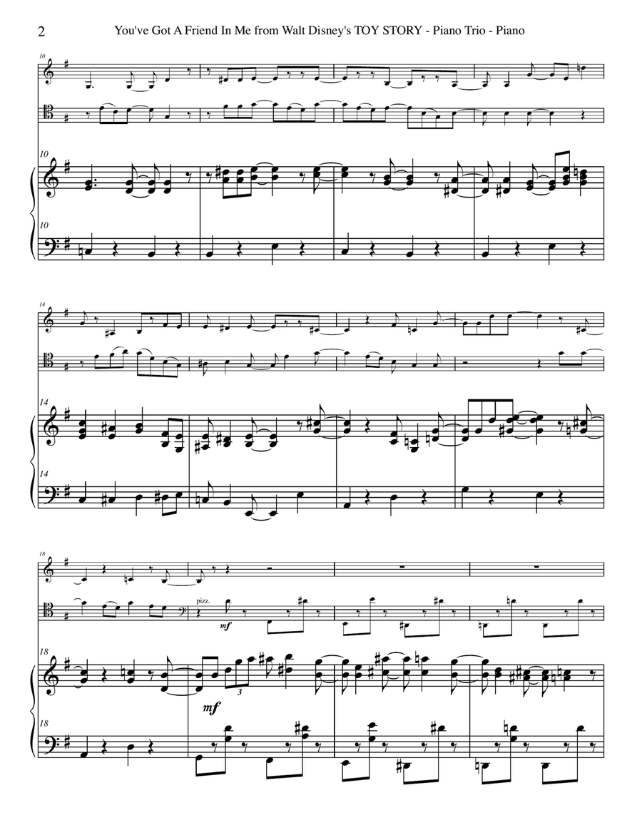 You've Got A Friend In Me Piano Trio scores gallery preview page 2