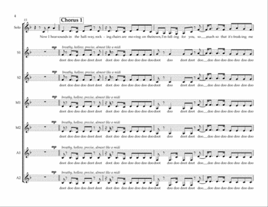 Freaking Me Out SSAA scores gallery preview page 4