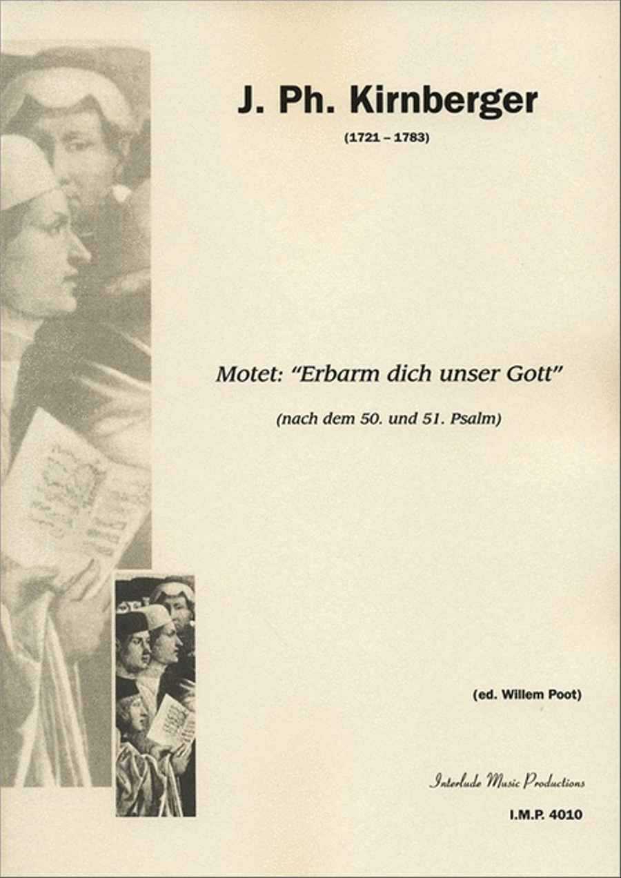 Motet Erbarm Dich Unser Gott 4-Part scores gallery preview page 1