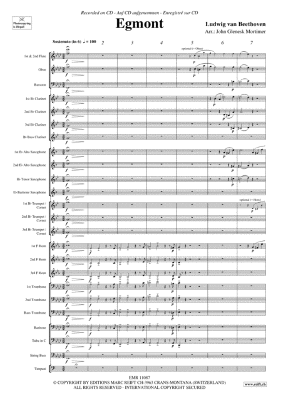 Egmont Concert Band scores gallery preview page 4