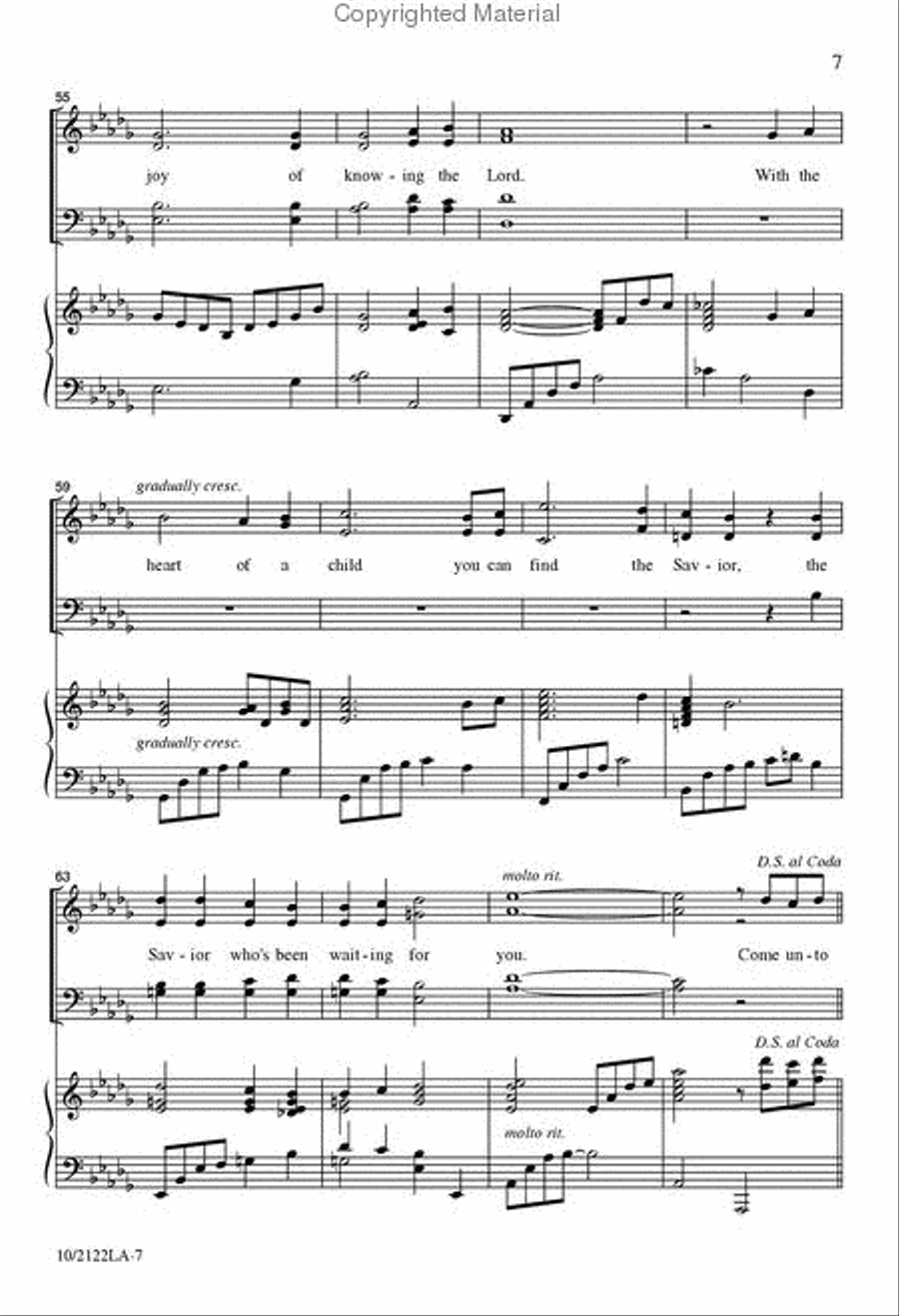 Come as a Child 4-Part scores gallery preview page 7