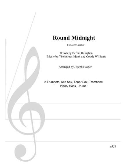 Round Midnight (Large Jazz Combo)