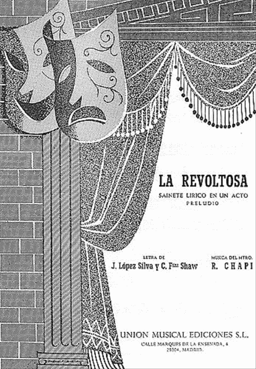 Chapi Preludio De La Revoltosa Voice scores gallery preview page 1