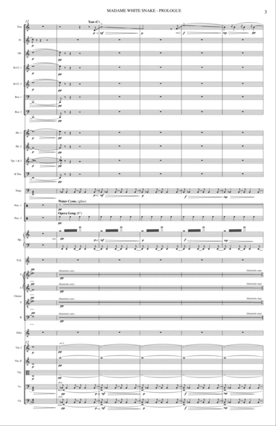 Madame White Snake 4-Part scores gallery preview page 7