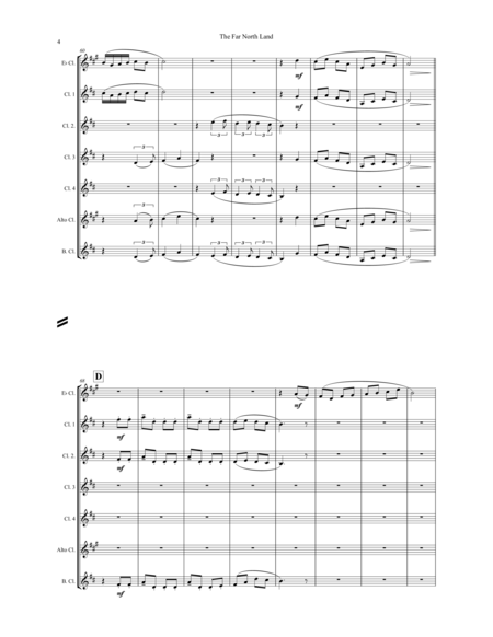 The Far North Land: Passages for Clarinet Choir image number null