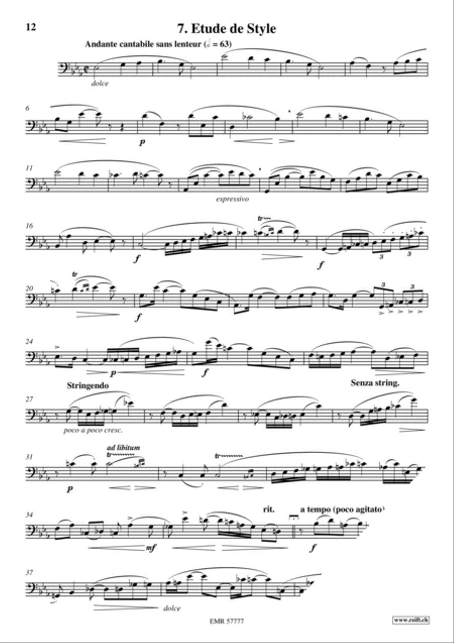 36 Etudes Transcendantes 36 Etudes Transcendantes Trombone scores gallery preview page 9
