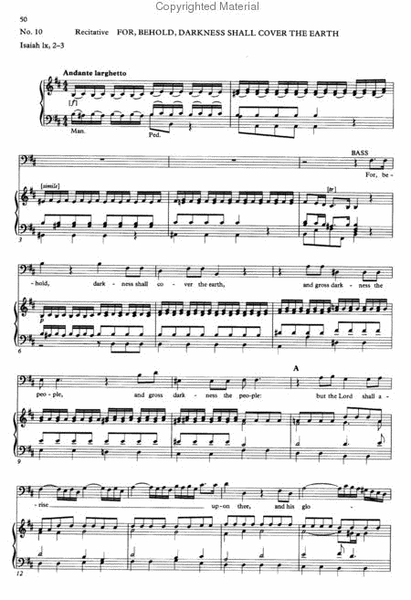 Messiah by George Frideric Handel Choir - Sheet Music