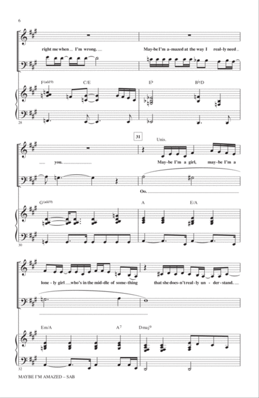 Maybe I'm Amazed 3-Part scores gallery preview page 5