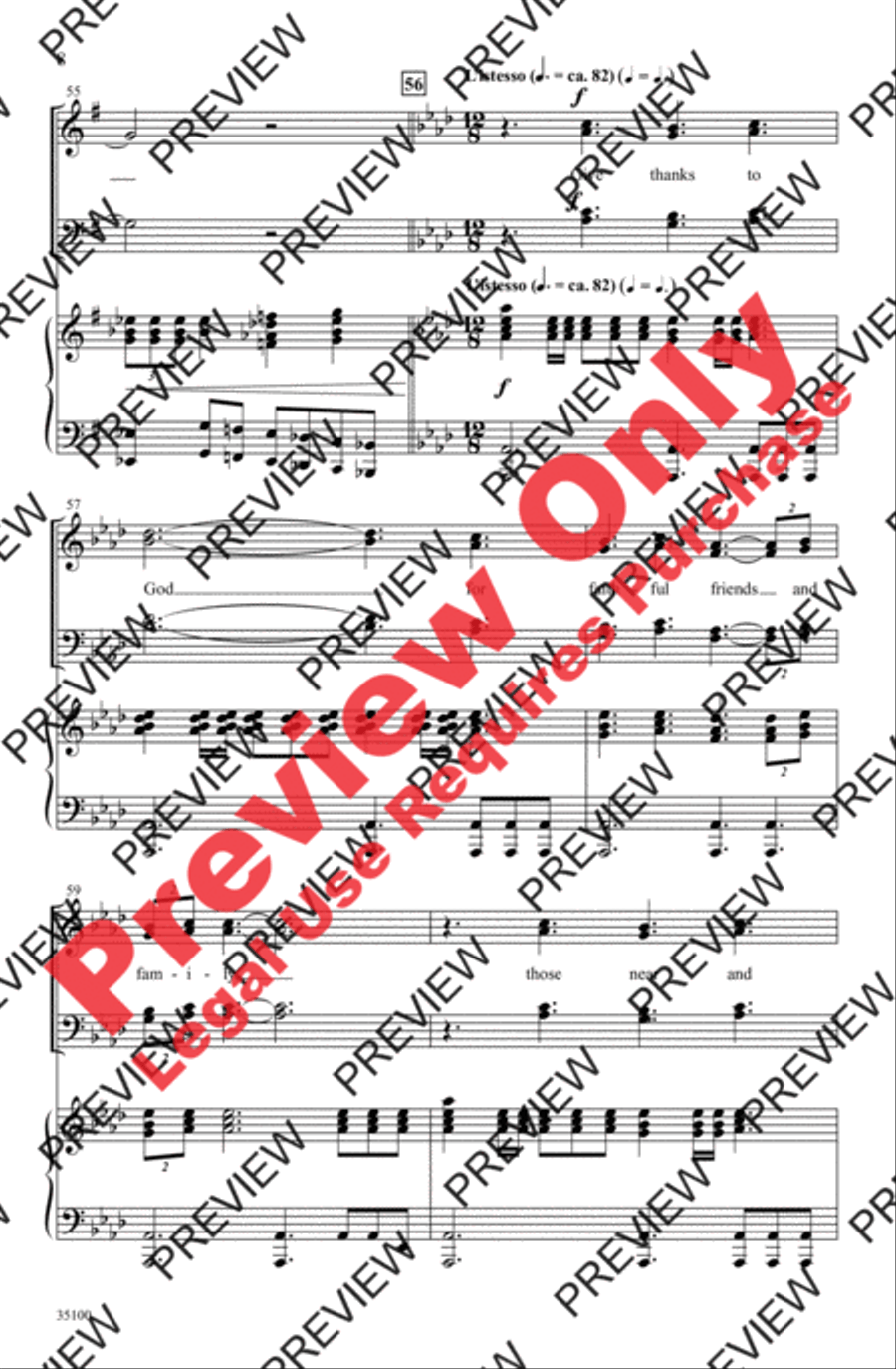Thanks Be to God 4-Part scores gallery preview page 8