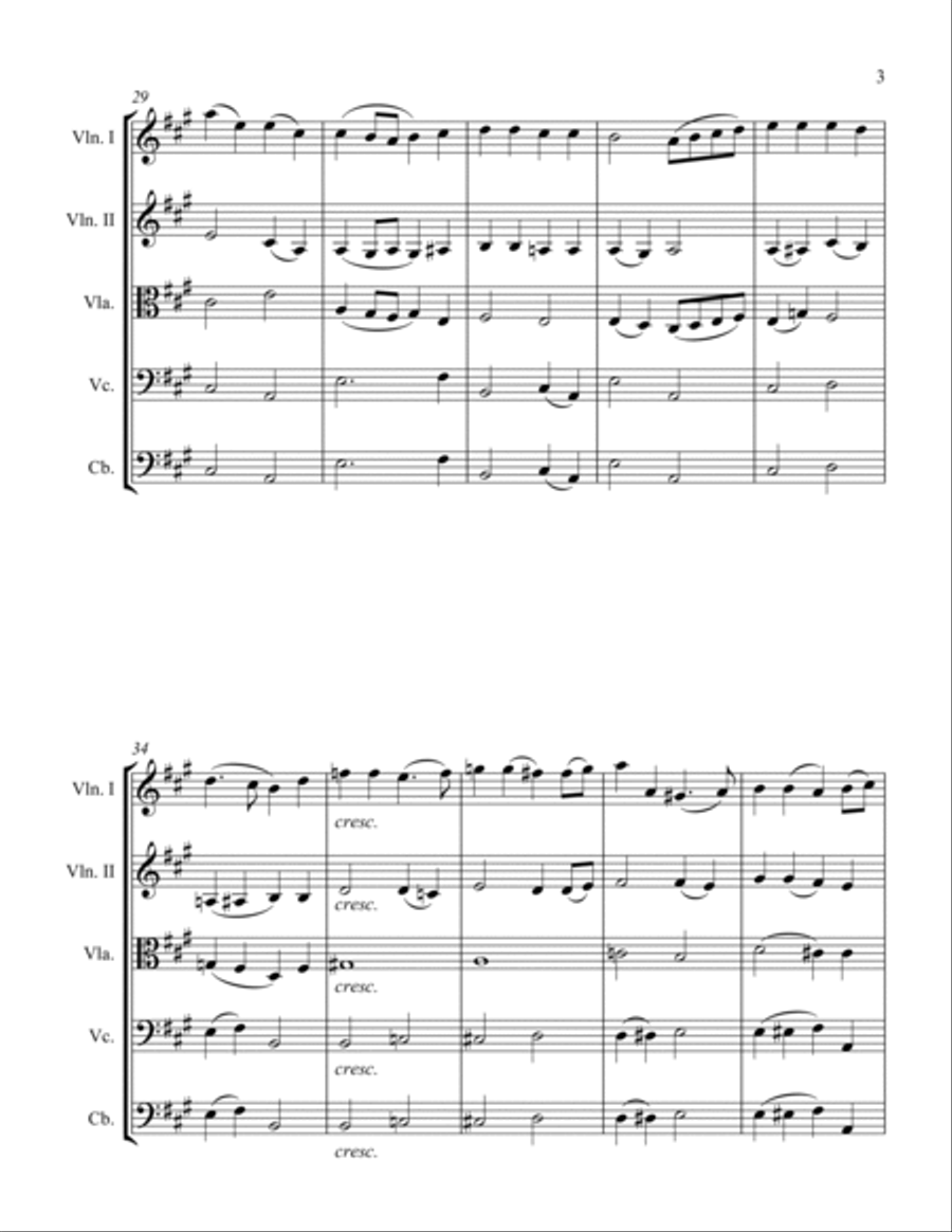 Themes from Hansel and Gretel String Orchestra scores gallery preview page 3