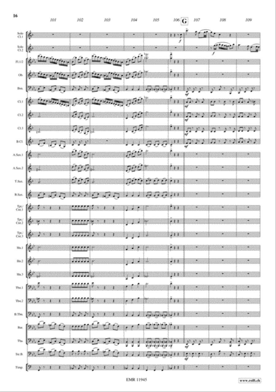 Concerto Concerto Concert Band scores gallery preview page 16