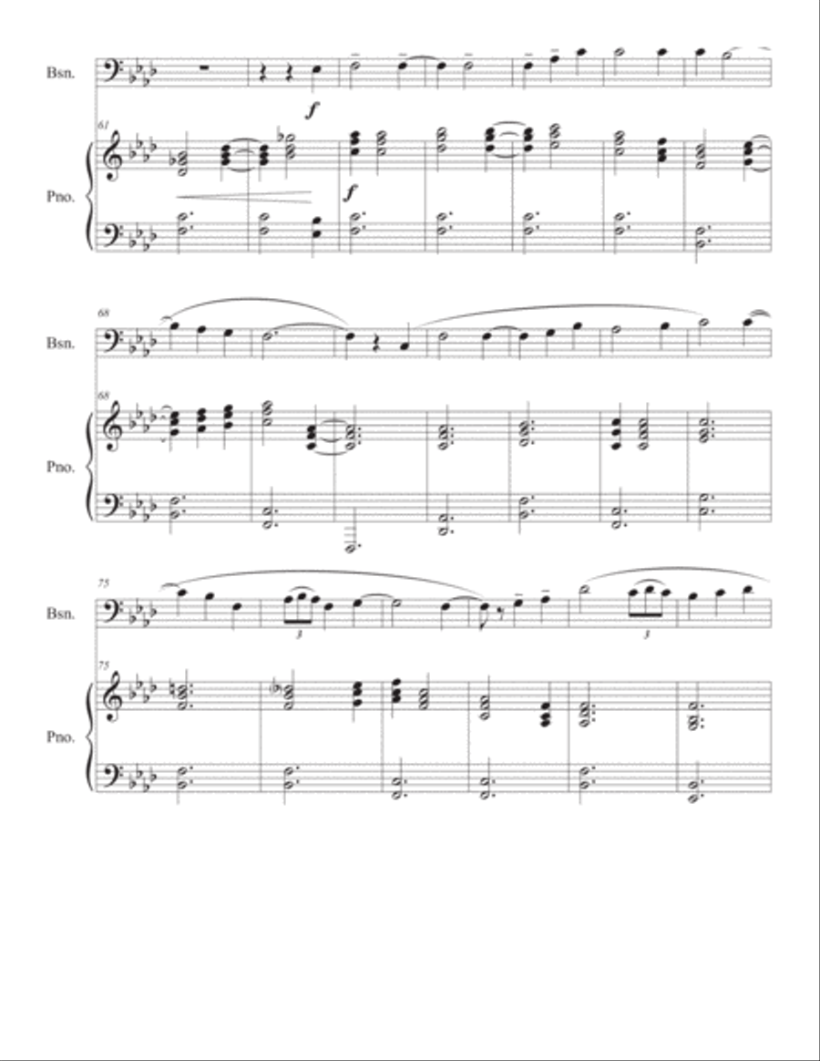 Reflection for bassoon and piano Bassoon Solo scores gallery preview page 5