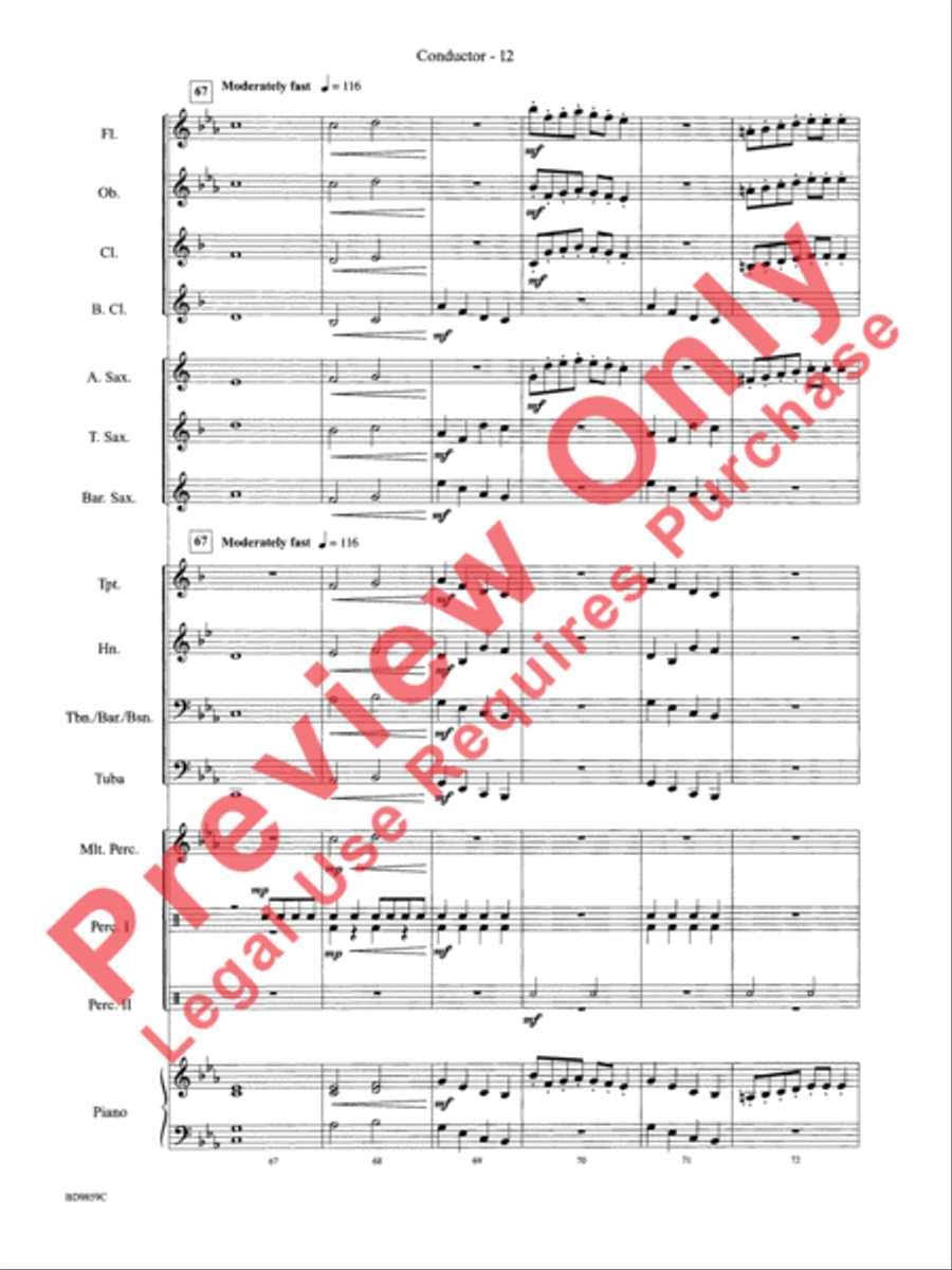 Classic Bits & Pieces (based on Favorite Classic Themes) Concert Band scores gallery preview page 14