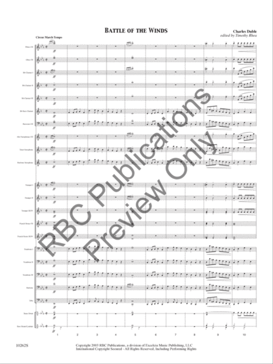 Battle Of The Winds Concert Band scores gallery preview page 4