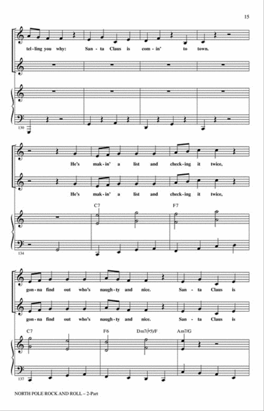 North Pole Rock and Roll 2-Part scores gallery preview page 5