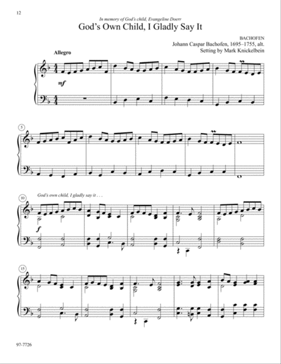 Sacramental Celebrations for Piano Piano Solo scores gallery preview page 4