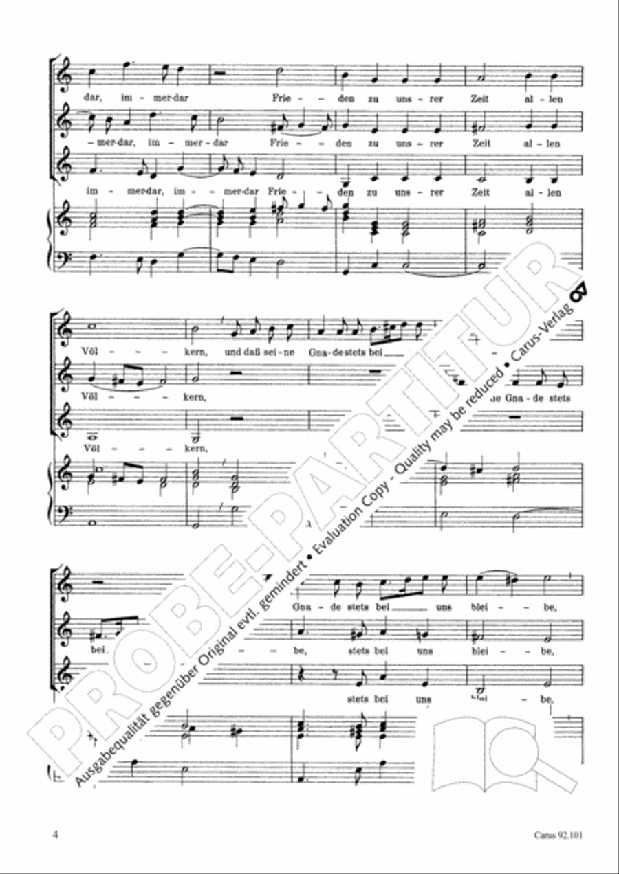 Der Herr gebe uns ein frohliches Herz SSA scores gallery preview page 5
