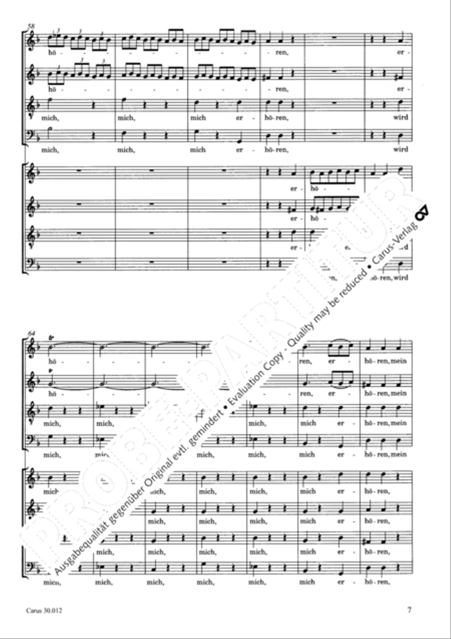 Ich will auf den Herren schauen 4-Part scores gallery preview page 8