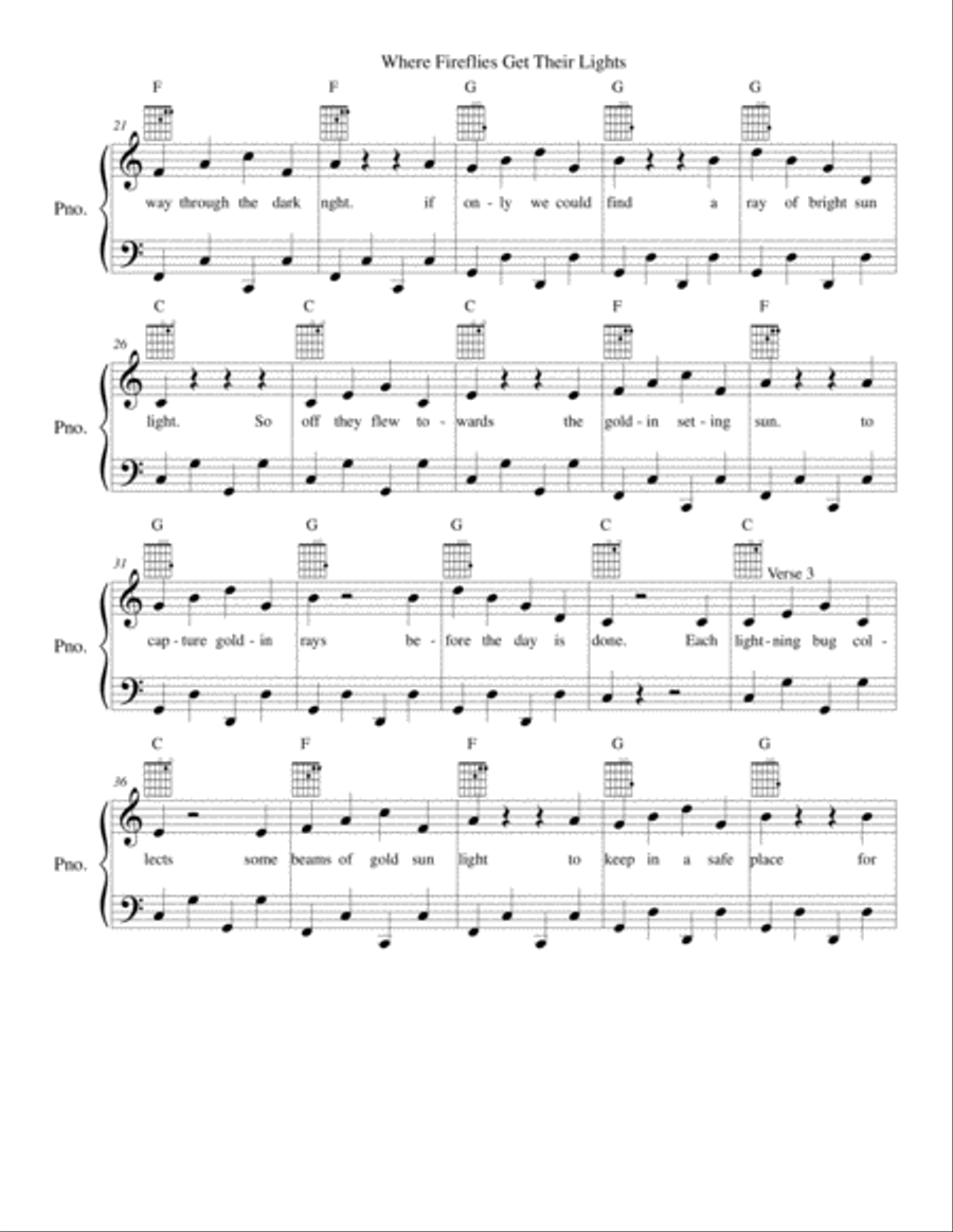 Where Fireflies Get Their Lights Voice scores gallery preview page 3