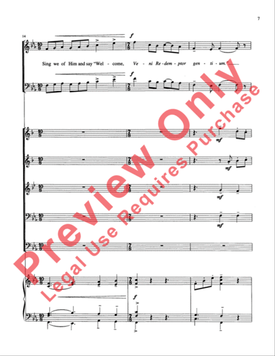 Make We Joy Now Choir scores gallery preview page 7