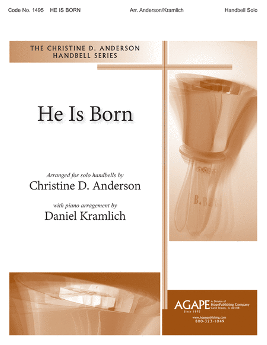 He Is Born by Christine Anderson Percussion - Sheet Music