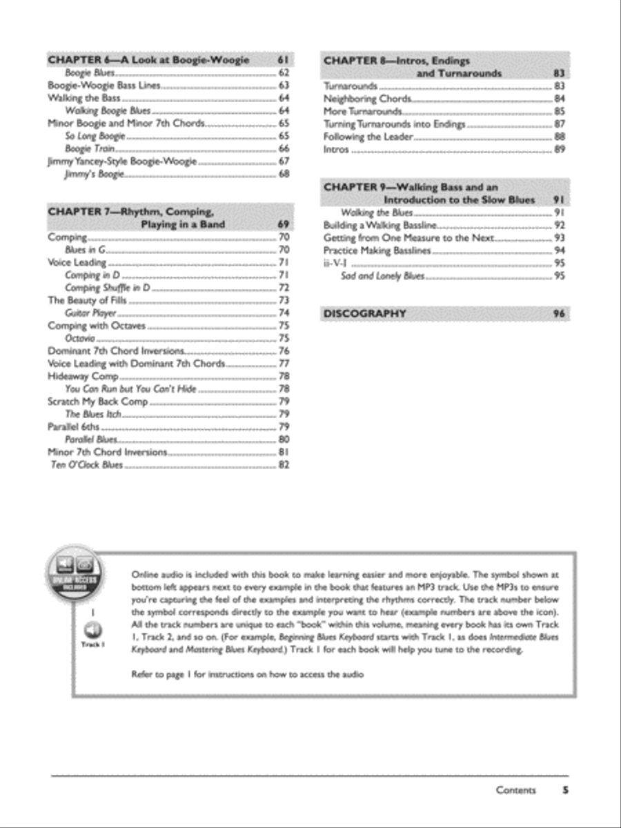 Complete Blues Keyboard Method Complete Edition Piano Method scores gallery preview page 4