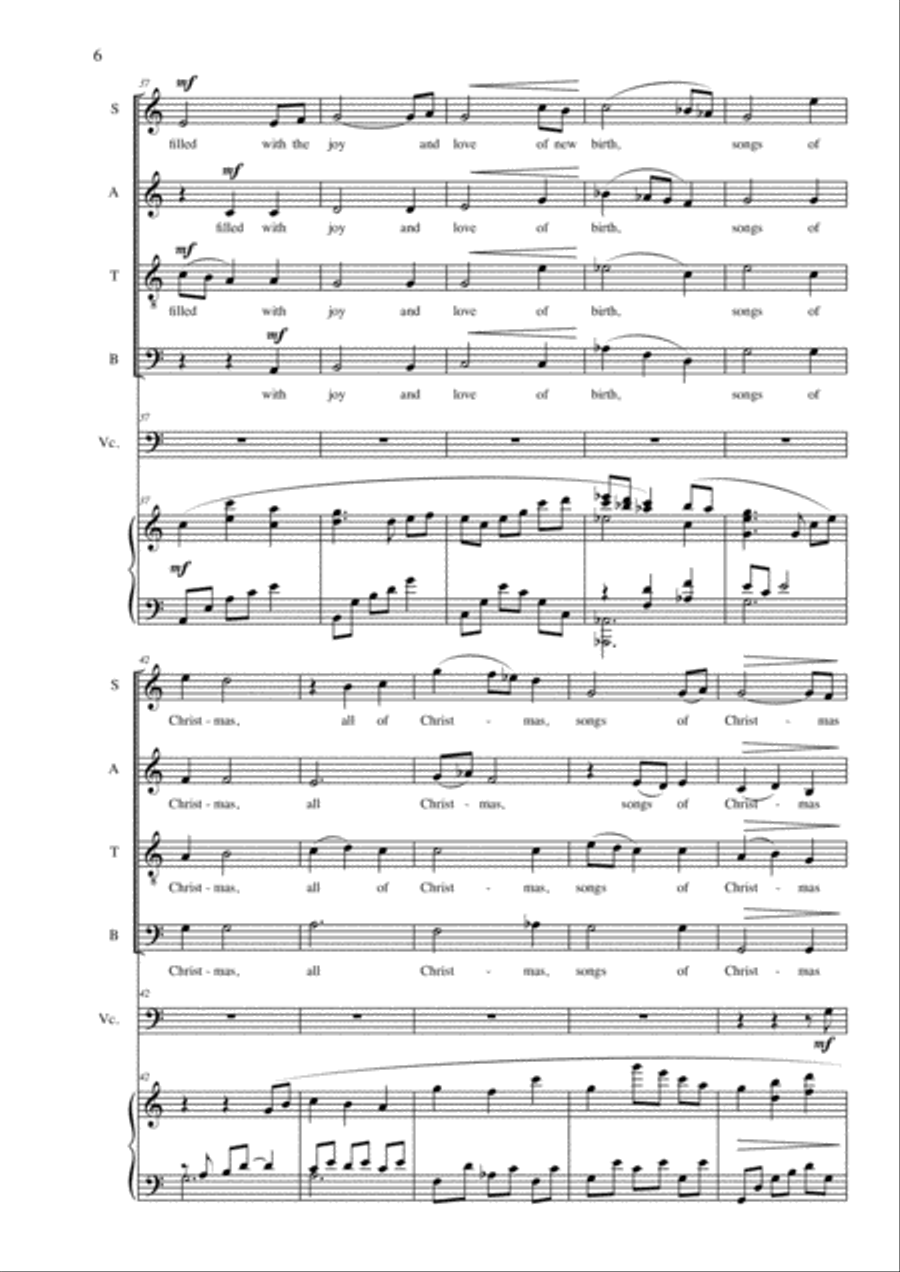 Snowflakes and Starlight 4-Part scores gallery preview page 6