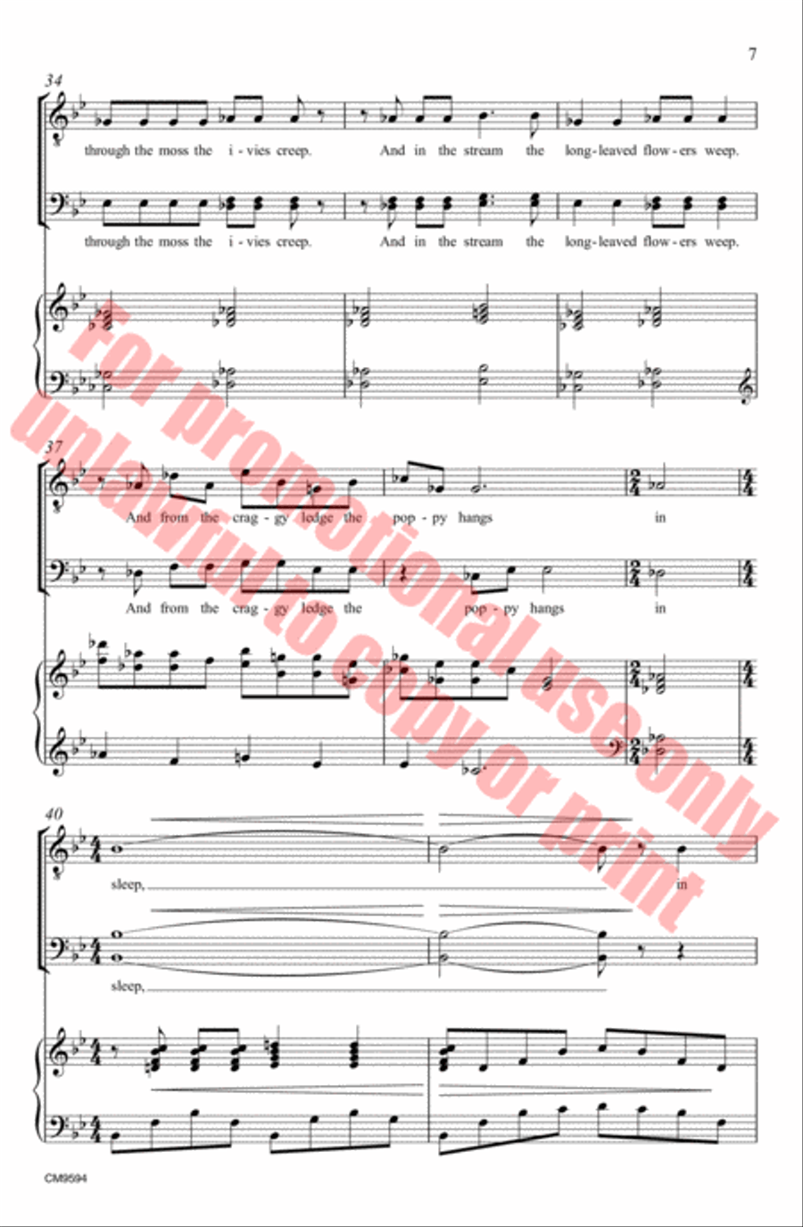 There is Sweet Music Here 3-Part scores gallery preview page 8