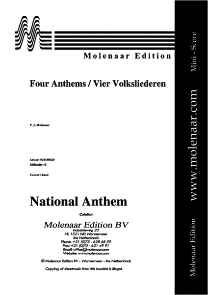 Four Anthems / Vier Volksliederen